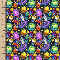 Space Monsters SS Woven Cotton