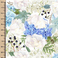 Winter Floral Cotton Spandex