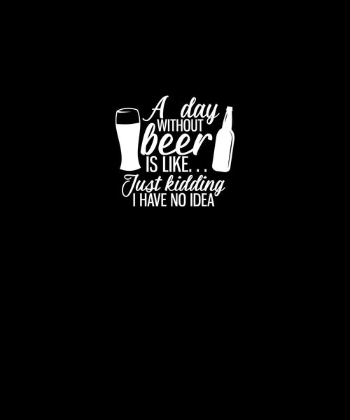 Day Without Beer Cotton Spandex Panel Adult